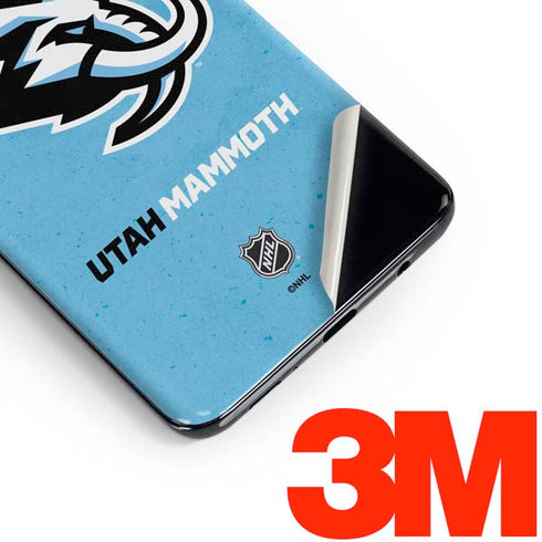 NHL Utah Mammoth Distressed Blue Galaxy S10 Skin
