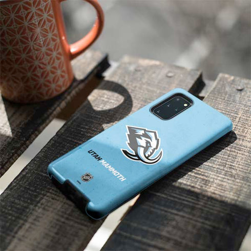 NHL Utah Mammoth Distressed Blue Galaxy S20 Plus Pro Case