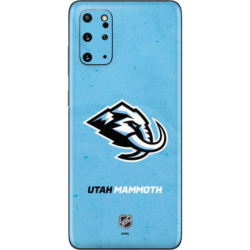 NHL Utah Mammoth Distressed Blue Galaxy S20 Plus Skin