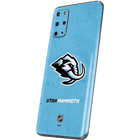 NHL Utah Mammoth Distressed Blue Galaxy S20 Plus Skin