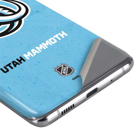 NHL Utah Mammoth Distressed Blue Galaxy S20 Plus Skin