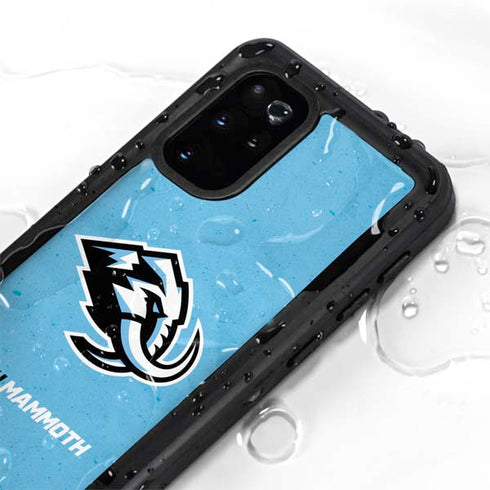 NHL Utah Mammoth Distressed Blue Galaxy S20 Plus Waterproof Case