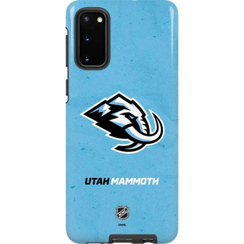 NHL Utah Mammoth Distressed Blue Galaxy S20 Pro Case