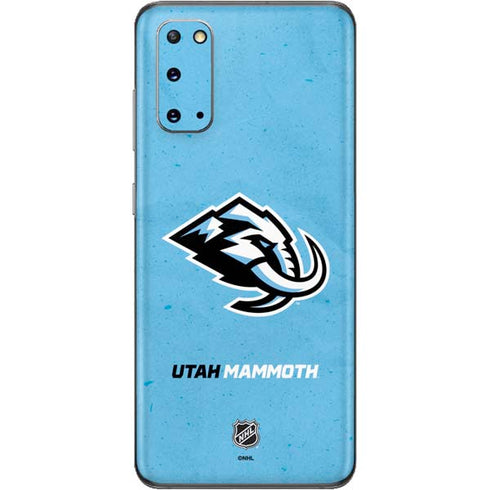 NHL Utah Mammoth Distressed Blue Galaxy S20 Skin