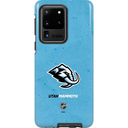 NHL Utah Mammoth Distressed Blue Galaxy S20 Ultra 5G Pro Case
