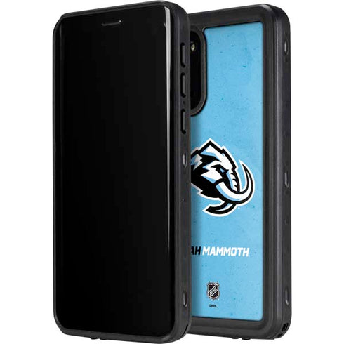 NHL Utah Mammoth Distressed Blue Galaxy S20 Waterproof Case