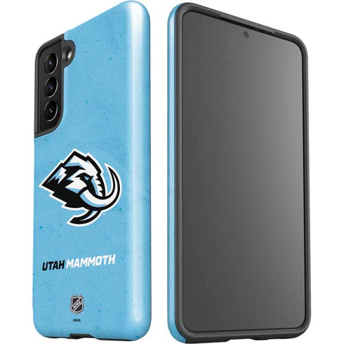 NHL Utah Mammoth Distressed Blue Galaxy S21 5G Pro Case
