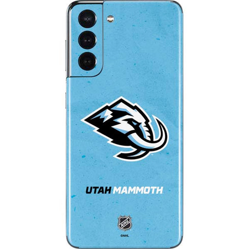NHL Utah Mammoth Distressed Blue Galaxy S21 5G Skin