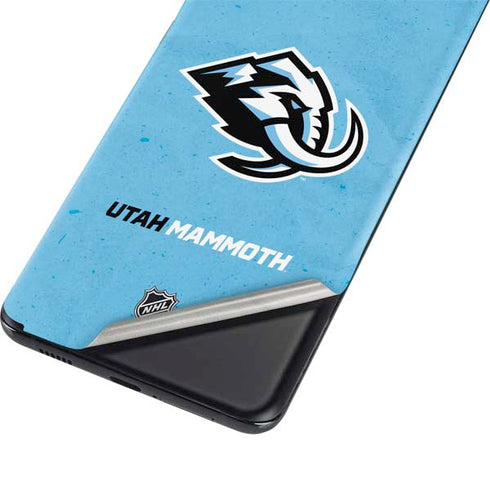 NHL Utah Mammoth Distressed Blue Galaxy S21 5G Skin