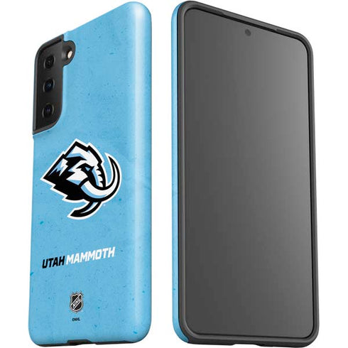 NHL Utah Mammoth Distressed Blue Galaxy S21 FE Pro Case