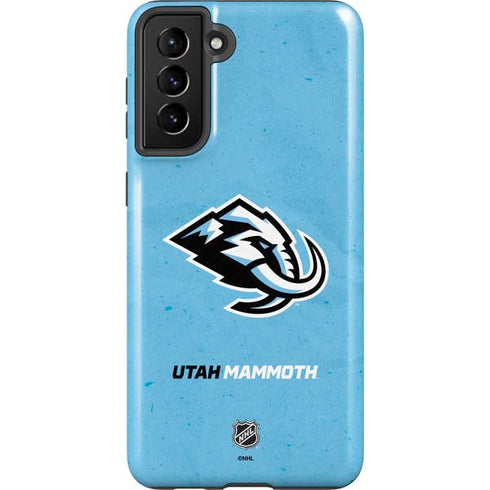 NHL Utah Mammoth Distressed Blue Galaxy S21 Plus 5G Pro Case