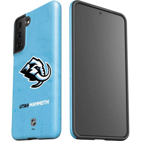 NHL Utah Mammoth Distressed Blue Galaxy S21 Plus 5G Pro Case