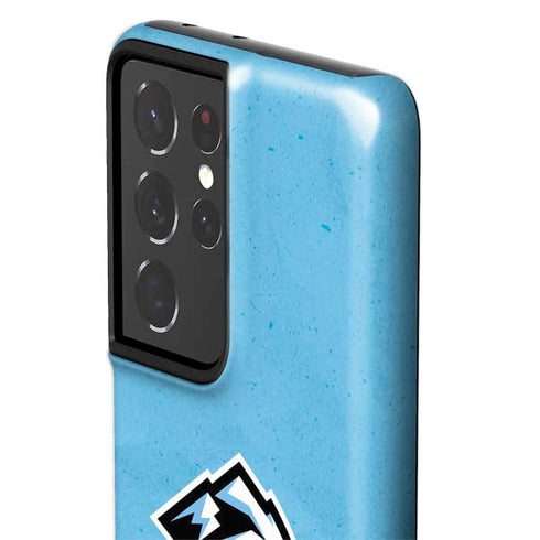 NHL Utah Mammoth Distressed Blue Galaxy S21 Ultra 5G Pro Case