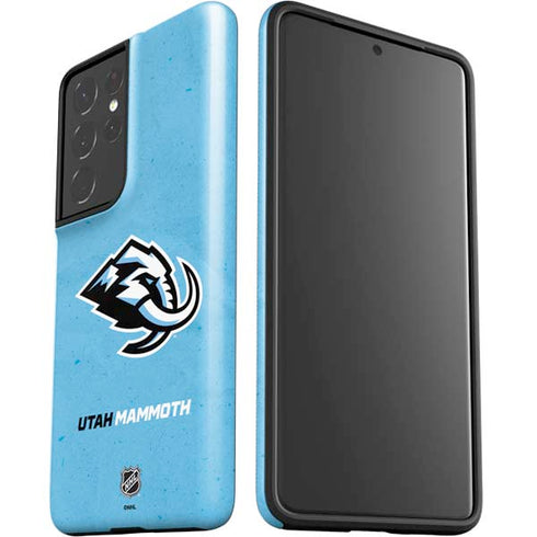 NHL Utah Mammoth Distressed Blue Galaxy S21 Ultra 5G Pro Case