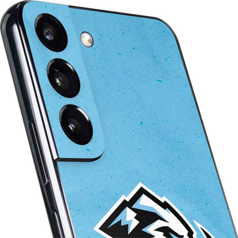NHL Utah Mammoth Distressed Blue Galaxy S22 Skin