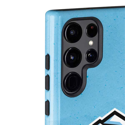 NHL Utah Mammoth Distressed Blue Galaxy S22 Ultra Pro Case