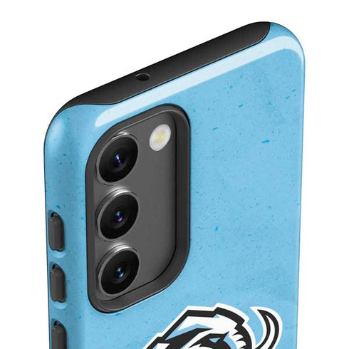 NHL Utah Mammoth Distressed Blue Galaxy S23 Plus Pro Case
