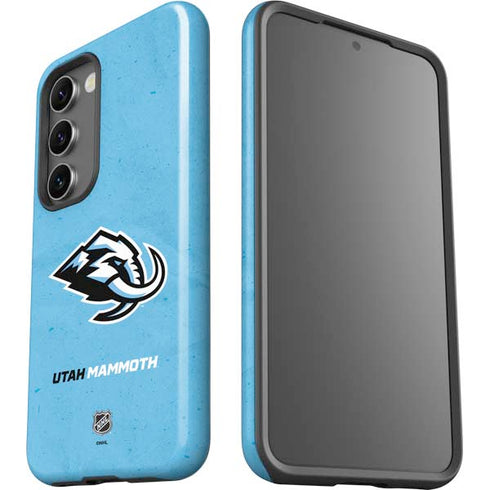 NHL Utah Mammoth Distressed Blue Galaxy S23 Pro Case