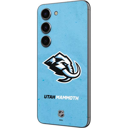 NHL Utah Mammoth Distressed Blue Galaxy S23 Skin