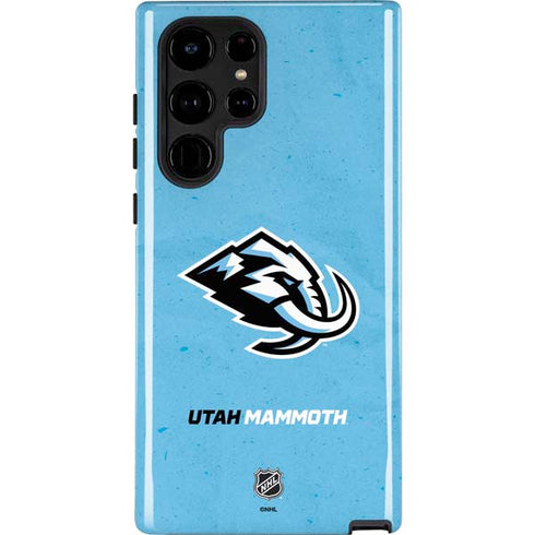 NHL Utah Mammoth Distressed Blue Galaxy S23 Ultra Pro Case