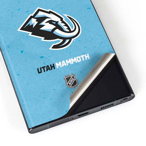 NHL Utah Mammoth Distressed Blue Galaxy Skins