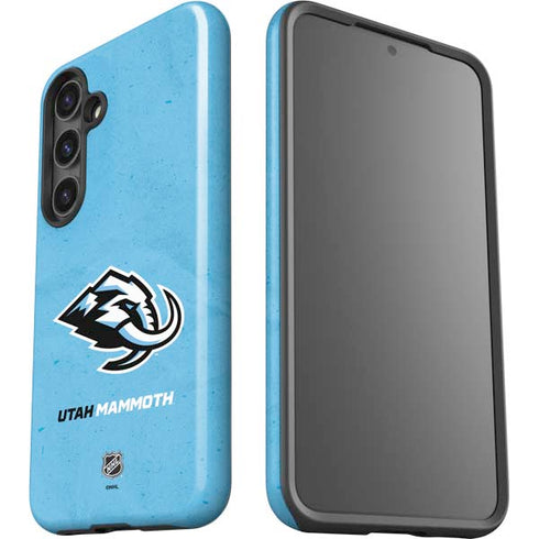 NHL Utah Mammoth Distressed Blue Galaxy S24 Plus Impact Case