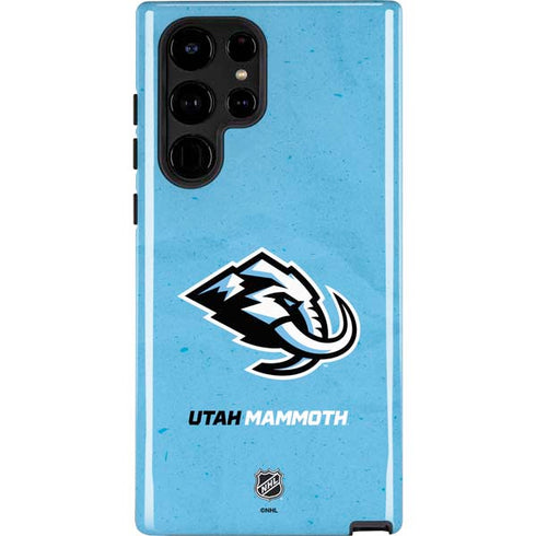 NHL Utah Mammoth Distressed Blue Galaxy S24 Ultra Impact Case