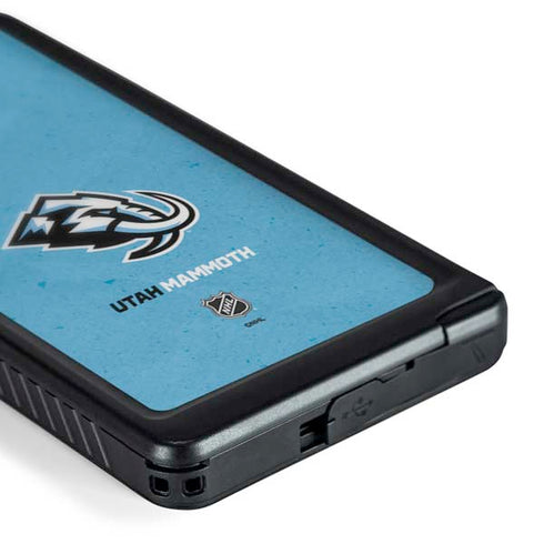NHL Utah Mammoth Distressed Blue Galaxy S24 Ultra Waterproof Case