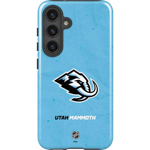 NHL Utah Mammoth Distressed Blue Galaxy S25 Plus Impact Case