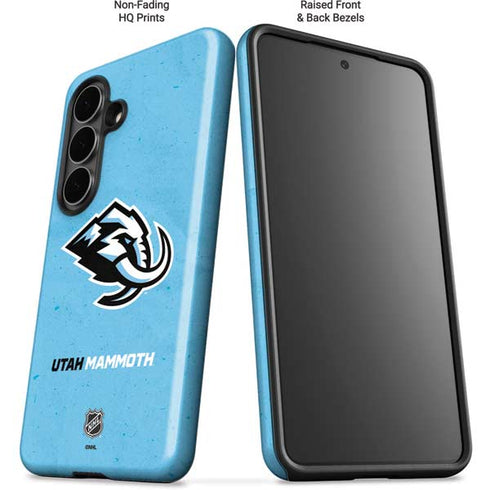 NHL Utah Mammoth Distressed Blue Galaxy S26 Impact Case