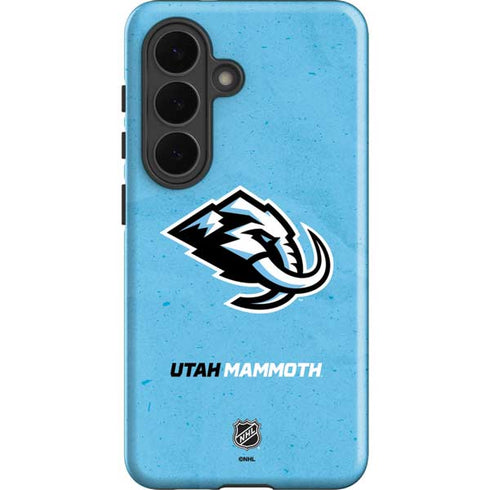 NHL Utah Mammoth Distressed Blue Galaxy S26 Plus Impact Case