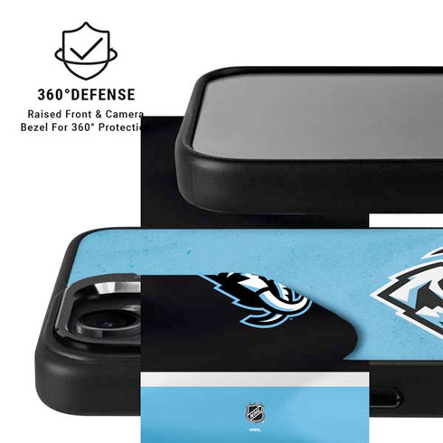 NHL Utah Mammoth Distressed Blue Galaxy S26 Plus Kickstand Case