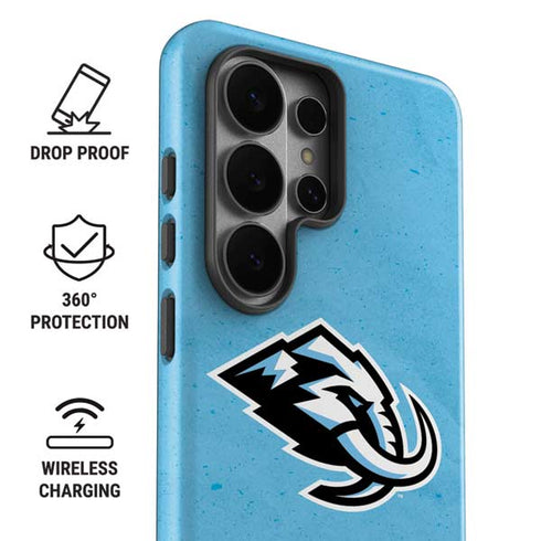 NHL Utah Mammoth Distressed Blue Galaxy S26 Ultra Impact Case