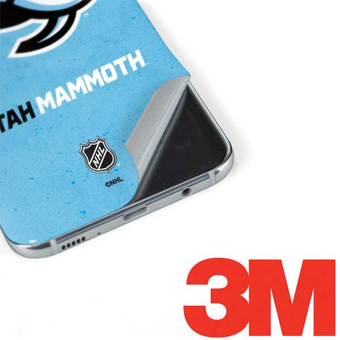 NHL Utah Mammoth Distressed Blue Galaxy S8 Plus Skin
