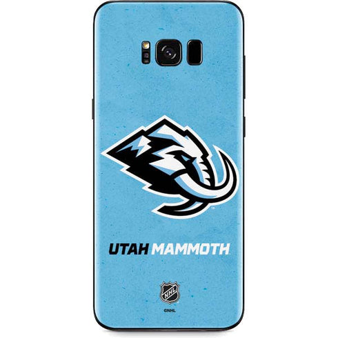 NHL Utah Mammoth Distressed Blue Galaxy S8 Skin