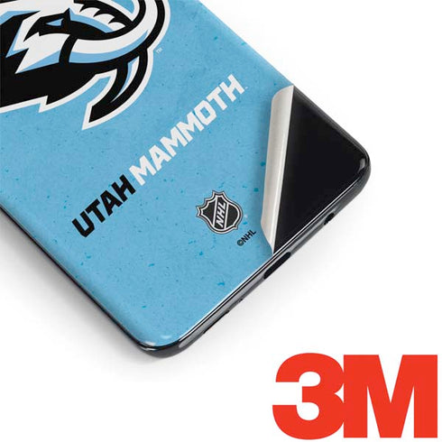NHL Utah Mammoth Distressed Blue Galaxy S9 Skin