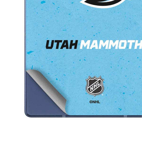 NHL Utah Mammoth Distressed Blue Galaxy Z Fold6 Skin