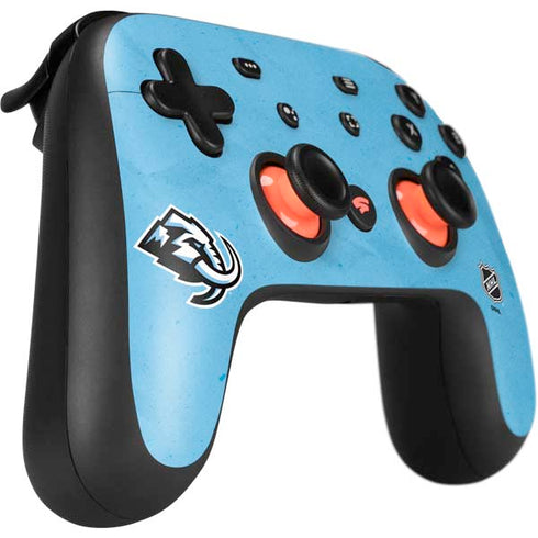 NHL Utah Mammoth Distressed Blue Google Stadia Controller Skin