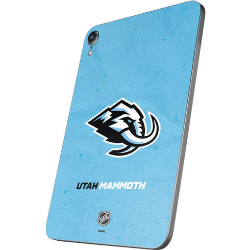 NHL Utah Mammoth Distressed Blue Apple iPad Mini Skin