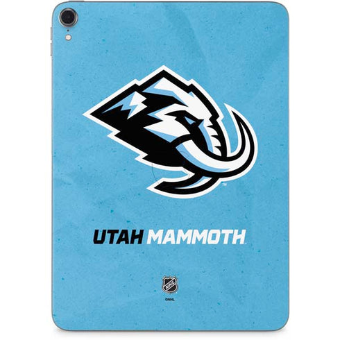 NHL Utah Mammoth Distressed Blue Apple iPad Pro Skin