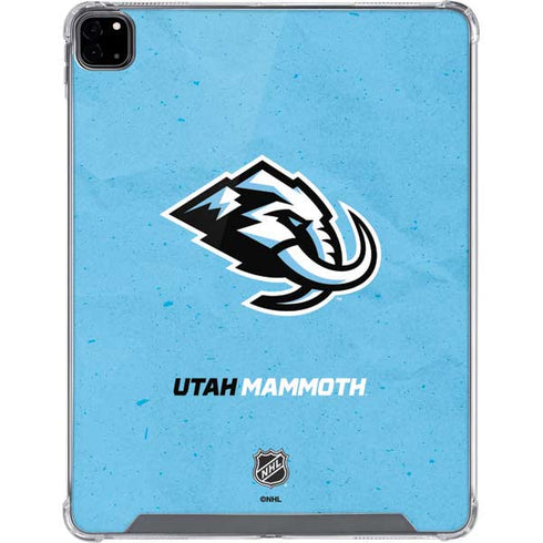 NHL Utah Mammoth Distressed Blue iPad Pro 12.9in (2020) Clear Case