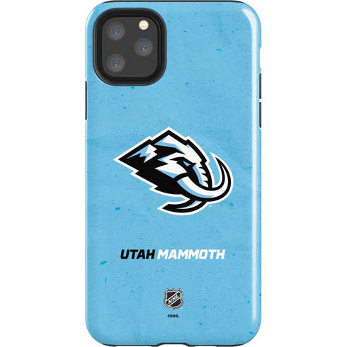 NHL Utah Mammoth Distressed Blue iPhone 11 Pro Max Impact Case