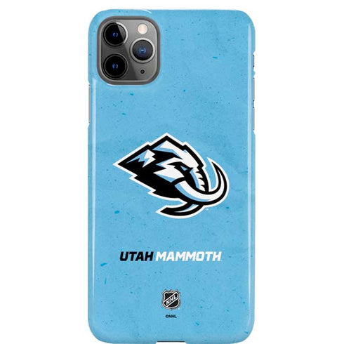 NHL Utah Mammoth Distressed Blue iPhone Cases