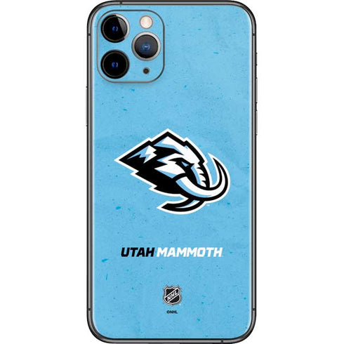 NHL Utah Mammoth Distressed Blue iPhone 11 Pro Skin
