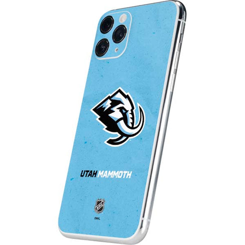 NHL Utah Mammoth Distressed Blue iPhone 11 Pro Skin