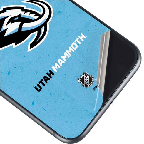 NHL Utah Mammoth Distressed Blue iPhone 11 Skin