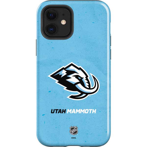 NHL Utah Mammoth Distressed Blue iPhone 12 Impact Case