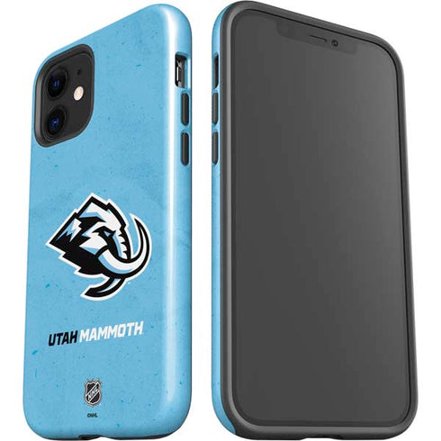 NHL Utah Mammoth Distressed Blue iPhone 12 Impact Case