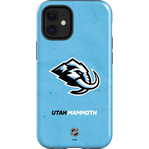 NHL Utah Mammoth Distressed Blue iPhone 12 Mini Impact Case