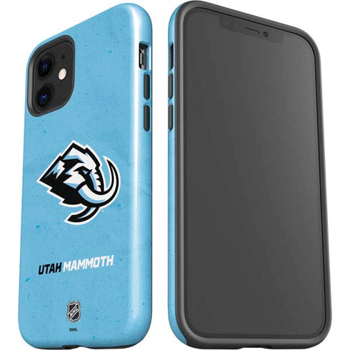 NHL Utah Mammoth Distressed Blue iPhone 12 Mini Impact Case